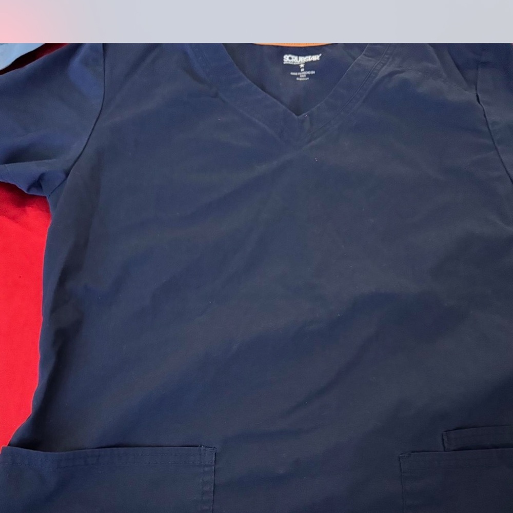 Scrubstar Navy Blue Scrub Top
